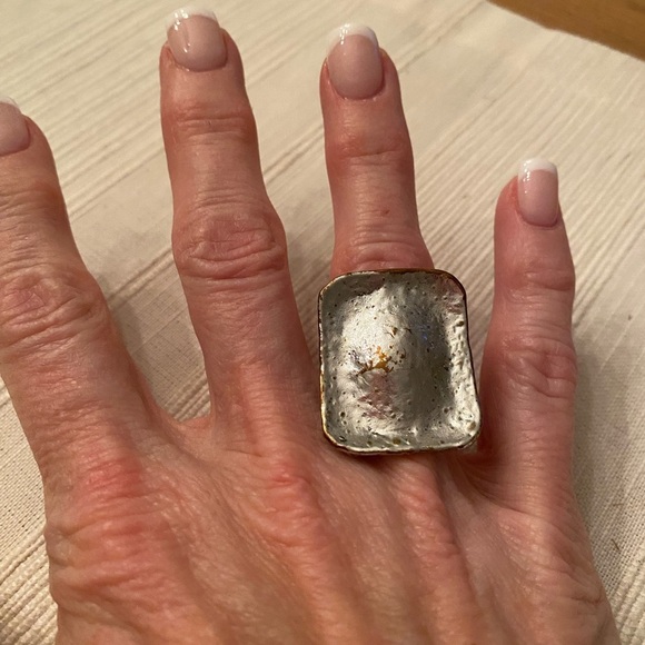 (4) Fashion Rings- Turquoise Stones and Metals - Picture 3 of 5